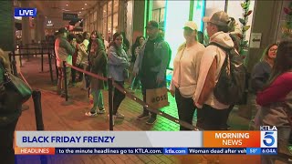 LA shoppers heading out early to snag Black Friday deals [upl. by Primrosa745]