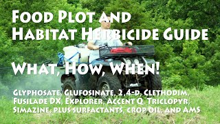 Guide to Herbicides for Food Plots and Habitat Projects [upl. by Nerrot120]