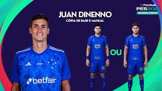 Juan Dinenno  Cópia de base e Manual  PES 2021 [upl. by Kcirrez113]