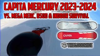 Capita Mercury 20232024 Snowboard Review vs Mega Mer BSOD and Indoor Survival [upl. by Eilujna416]