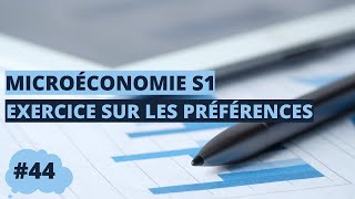 Exercice sur les préférences  microéconomie S1 [upl. by Kery]