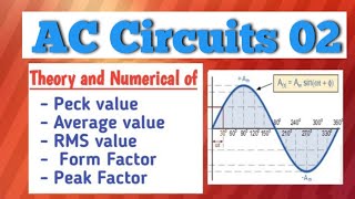 All about RMS and Average value Form Factor and Peak Factor [upl. by Kal]