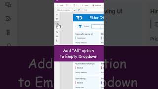 Power Apps  Add quotAllquot Option to Empty Dropdown when filtering Gallery Shorts [upl. by Tirb954]