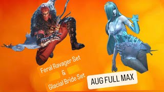 Feral Ravager amp Glacial Bride Set  AUG MAX OUT  ❤️ PUBG MOBILE ❤️ [upl. by Zurkow]