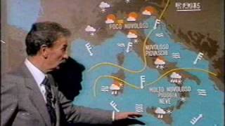 Colonnello Andrea Baroni previsioni meteo gennaio 1985 in edizione completa 3 minuti e mezzo [upl. by Joshua389]