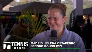 Jelena Ostapenko Talks About Her Fashion And Becoming A Lil Wayne Fan  Madrid Second Round [upl. by Essile752]