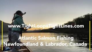 Dry fly fishing for Atlantic Salmon in Newfoundland amp Labrador [upl. by Lisk]