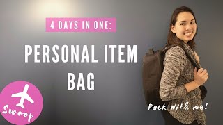 Swoop Personal Item Bag  4 Days in Vegas  Pack with me [upl. by Alakim]