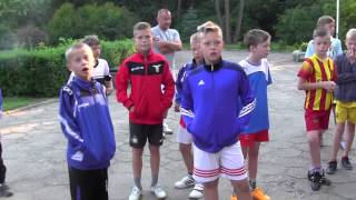 CZ1III Obóz Piłkarski KS TalentDzień IVWroniawy 2015 Poranny rozruch [upl. by Hardie]