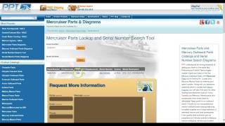 Mercruiser Parts Search amp Lookup Using Your Serial Number [upl. by Aerbma499]