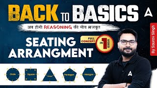 Seating Arrangement Basic Concepts in One Video  Sitting Arrangement Reasoning Tricks by Saurav Sir [upl. by Airotcivairam]