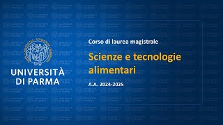 Corso di laurea in Scienze e tecnologie alimentari  aa 202425 [upl. by Radloff]