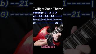 Twilight Zone Theme Guitar lessoncover 6 shorts [upl. by Ppilihp]