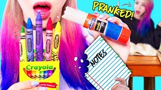 DIY Edible Pranks Using School Supplies For Back To School 2017 [upl. by Marcela577]