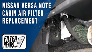 How to Replace Cabin Air Filter 2014 Nissan Versa Note  AQ1264 [upl. by Taimi671]