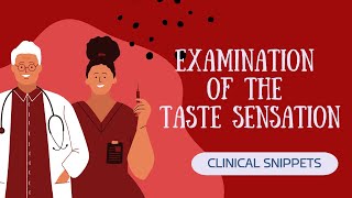 EXAMINATION OF TASTE SENSATION OF TONGUE [upl. by Wilder118]