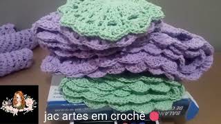 Vlog da minha rotina diária no crochê 🧶2 dia muito produtivo 💜💚 [upl. by Hcaz]