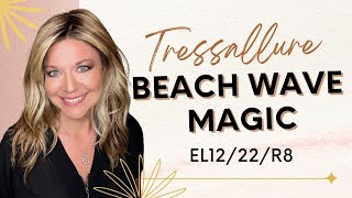 BEACH WAVE MAGIC Wig Review  EL1222R8  Tressallure [upl. by Alekram]