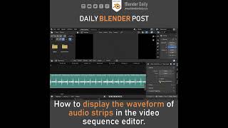 How to Display the Audio Waveform in Blender [upl. by Zohar]