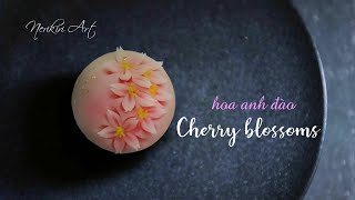 THE CHERRY BLOSSOMS NERIKIRI WAGASHI TUTORIAL [upl. by Bluh909]