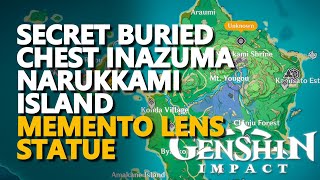 Narukami Island Secret Dig Buried Chest Genshin Impact Inazuma [upl. by Bust]