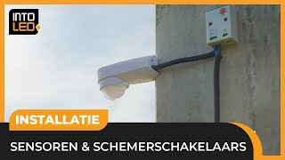 Koppel een buitenlamp aan een SCHEMERSCHAKELAAR en BEWEGINGSSENSOR [upl. by Haugen]