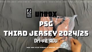 Unboxing PSG third jersey authentic 202425 drifit ADV [upl. by Budwig]