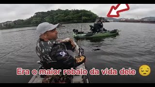 O dia que nosso amigo perdeu o maior Robalo da vida dele😞 [upl. by Parker50]