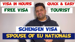 SCHENGEN VISA FOR SPOUSE OF EU NATIONALS  HOW TO APPLY  PROCESS amp DOCUMENTSIndianPaddy [upl. by Liamaj]