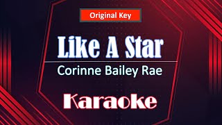 Corinne Bailey Rae  Like A StarKaraoke Acoustic Instrumental Unplugged [upl. by Dibb]