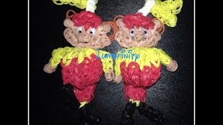 Rainbow Loom Tweedle Dee and Tweedle Dum [upl. by Atteuqahc]