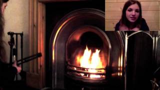 HOW TO LIGHT A TRADITIONAL LOG FIRE IN A FIREPLACE [upl. by Hekker940]