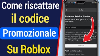 Come inserire il codice promozionale su un dispositivo mobile in Roblox 2022 [upl. by Nage47]