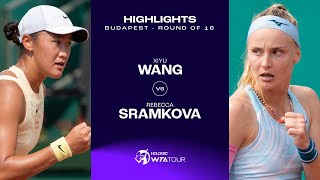 Wang Xiyu vs Rebecca Sramkova  2024 Budapest Round of 16  WTA Match Highlights [upl. by Theobald]