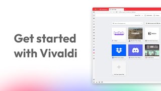 Get started with Vivaldi Browser on desktop [upl. by Hsirehc]