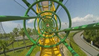 Ultra Twister Roller Coaster POV Nagashima Spaland Japan Togo Heartline Coaster [upl. by Paviour]