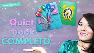 Ideas para hacer un libro sensorial o Quiet book COMPLETO [upl. by Charmaine]