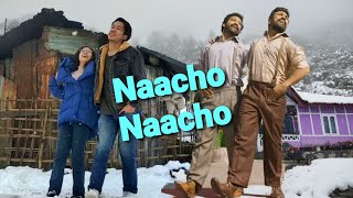 Naatu Naatu Dance Hook Step in SnowFall 🥶  RRR movie  Jr NTR RamCharan  Arunachal Pradesh Naacho [upl. by Nari]