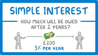 GCSE Maths  How to Calculate Simple Interest 95 [upl. by Etnoel474]