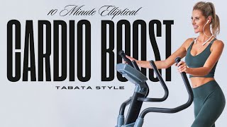 POWER BLAST  10 Minute Elliptical Workout • Tabata Cardio Boost [upl. by Ennairda]