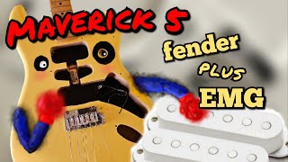 EMG Maverick 5 in a Fender Player Strat  Pickup comparison [upl. by Etteuqal]