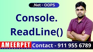 ConsoleReadLine  CNet  Ameerpet Technologies  By Srinivas [upl. by Emanuele]