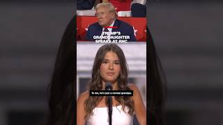 Trumps granddaughter speaks at RNC [upl. by Bordy]