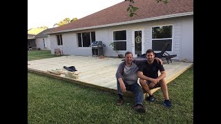 DIY Build a Ground Level Deck in 2 Minutes [upl. by Orat664]