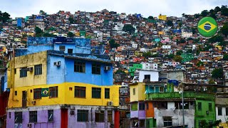 FLYING OVER THE LARGEST FAVELA IN LATIN AMERICA WITH A DRONE brazil slum rocinha [upl. by Roma]