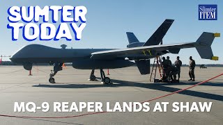 Sumter Today MQ9 Reaper Lands at Shaw AFB [upl. by Miahc]