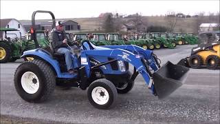 New Holland TC45A 4x4 Tractor with Loader Local Trade Good Condition [upl. by Htebasyle]