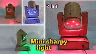 How To Make Mini Sharpy Light sharpy light kaise banaye sharpy light making at home RGB sharpy light [upl. by Einaffets446]