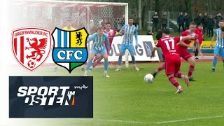 Chemnitzer FC hält Spitzenreiter Greifswald stand [upl. by Artemisia]