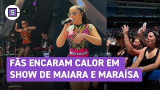 Maiara e Maraísa fazem show no festival Universo Alegria veja vídeo das cantoras no palco [upl. by Rotceh]